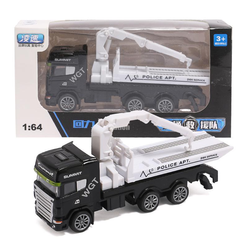 Детская игрушка, инерционный литой автомобиль, мальчик, труба, имитация дорожно-спасательного эвакуатора, модель автомобиля-грузовика, подарок для мальчика