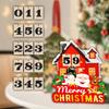 Christmas Advent Calendar DIY Lightweight Home Decoration Fun Portable Wooden for Table