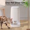 ROJECO Только аксессуары из нержавеющей стали с одной и двумя мисками для автоматической кормушки для домашних животных объемом 4 л, дозатор корма для кошек без кормушки для домашних животных