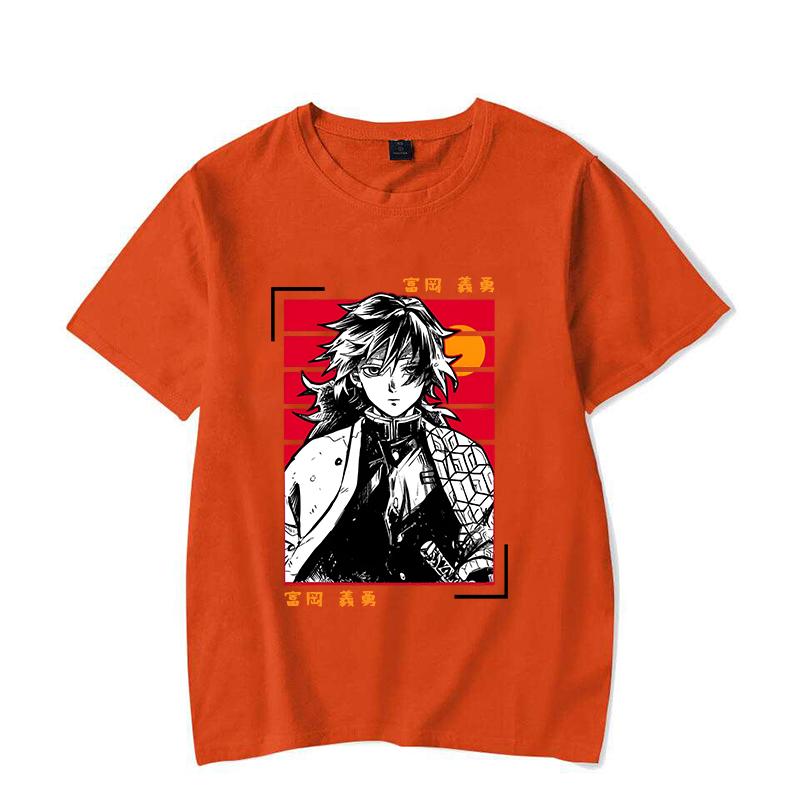 Hot Anime Tomioka Giyuu Printed T-shirts for Women Men Summer Tee Shirt Summer Casual Short Sleeve Round Neck Tops T-shirts