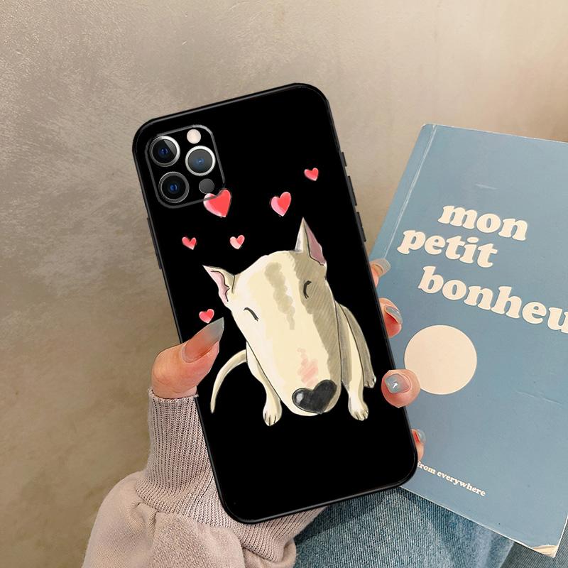 English Bull Terrier Dog Case For iPhone 17 Air 13 16 15 11 12 14 Pro Max 13 mini XR 15 16 Plus 16e Back Cover Shell