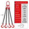 G80 Manganese Steel Lifting Chain Slings with Hooks - Single & Double Leg Set