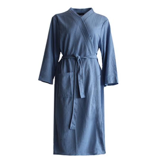 Newly Designed Spring and Autumn Home Wear Nightgown Waffle Bathrobe Quick-drying Couple Pajamas