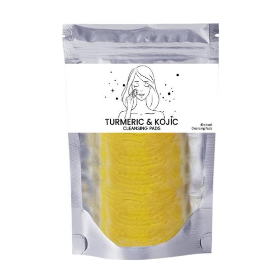 Turmeric Cleansing Pad Turmeric Foam Cleanser for Deep Nourishment Gentle Turmeric Face Wash Exfoliating Pads Hydrating Skin Care Kit