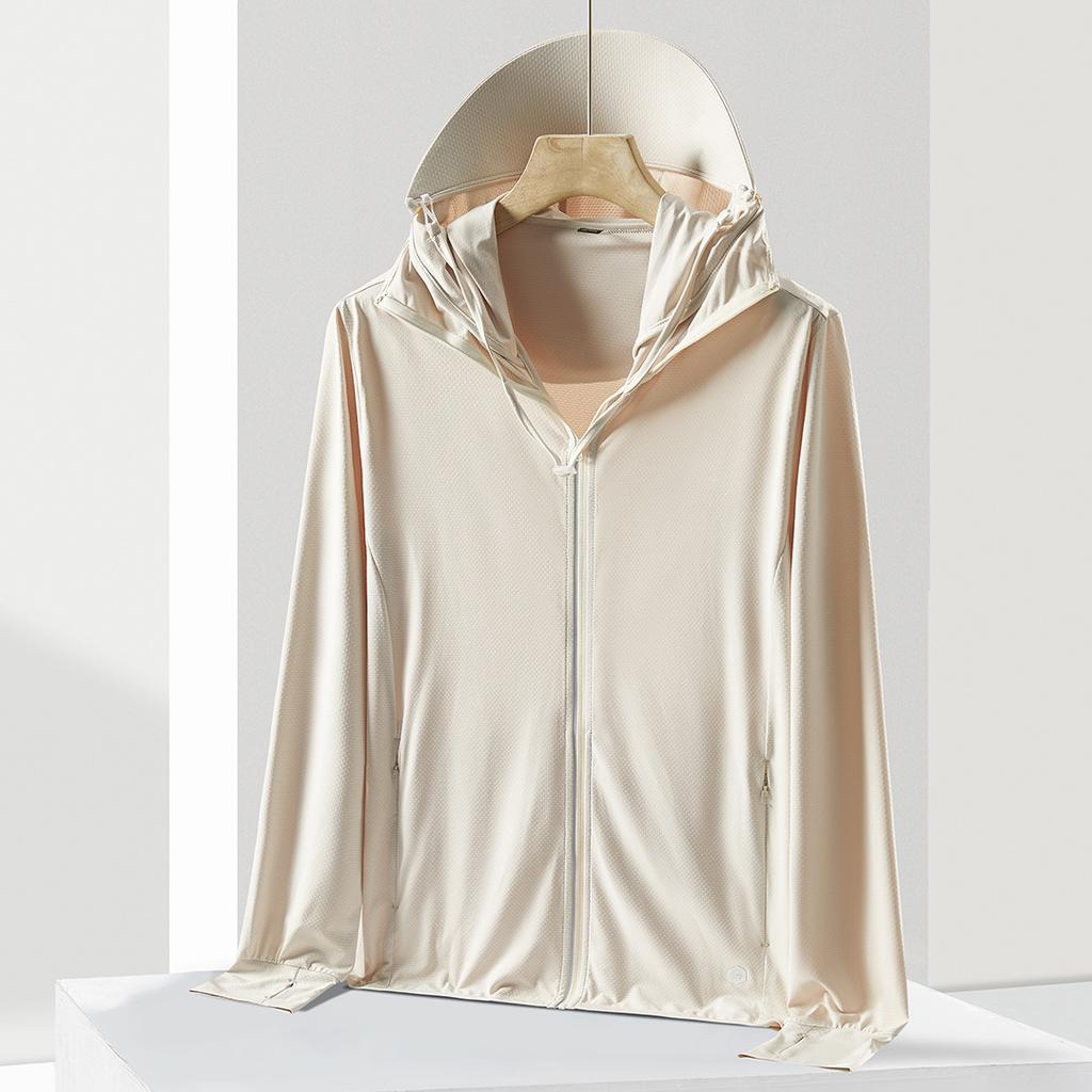 Summer new ice silk sunscreen clothing women's removable large brim UV protection fishing clothing men's sunscreen clothing