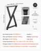 Table Legs, 740 x 472 mm (H x W) Steel Furniture Legs, Modular Design, Easy Assembly, 1000 kg Max Load Heavy Duty, Z Shape for Home Office Desk DIY,