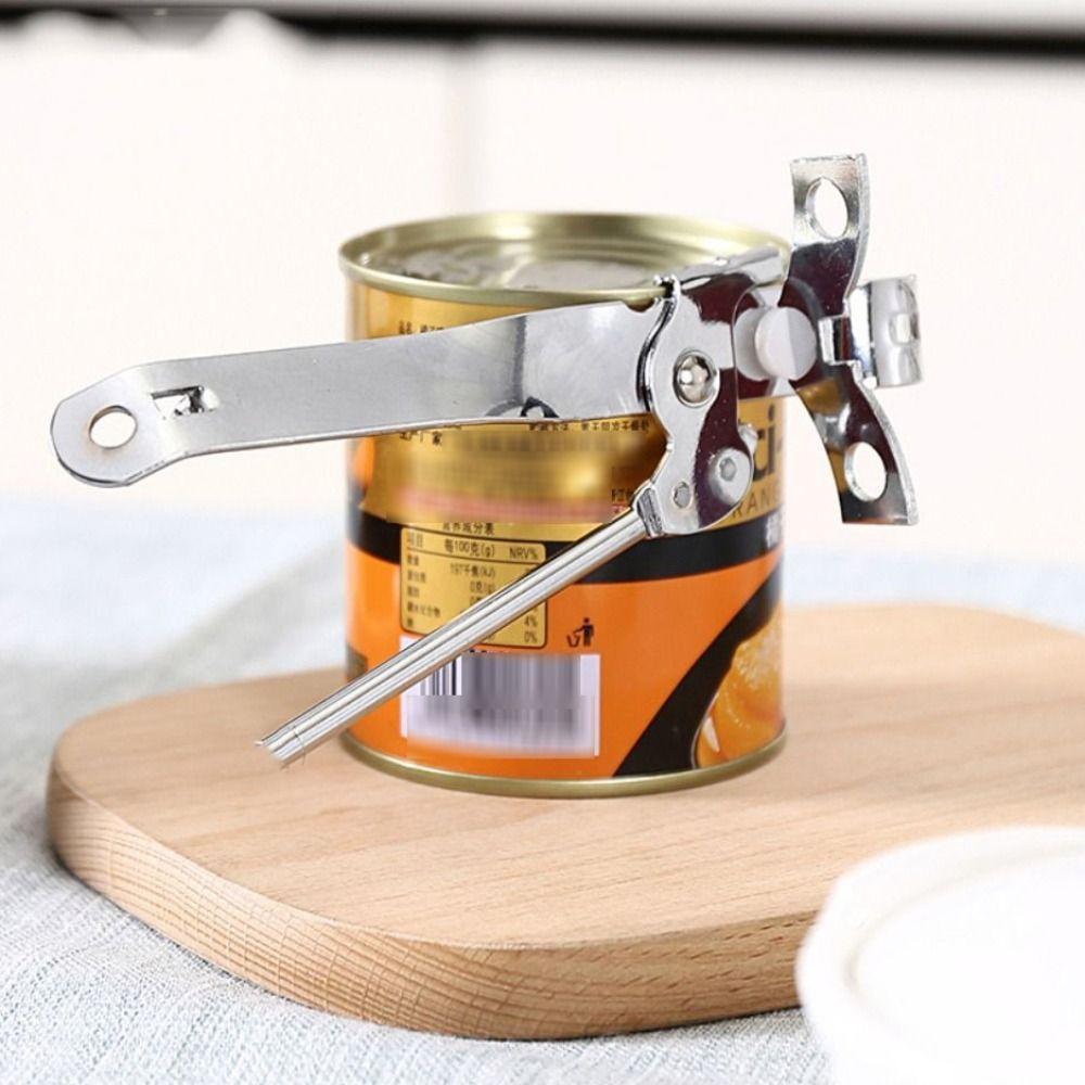 Kitchen Accessories Stainless Steel Can Opener Tip Head Hard Tin Opener Labor-saving Manual Can Piercer Camping