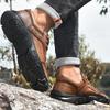 Мужская обувь из натуральной кожи Кроссовки для походов Мужские кроссовки для треккинга Плоские туфли Удобная обувь для горных видов спорта на открытом воздухе Мужская обувь