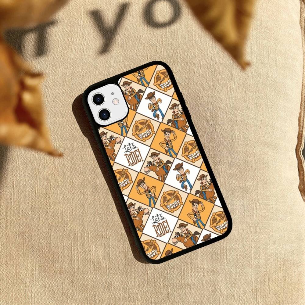 T-Toy S-Story Woody Alien For iPhone 17 16 Pro Max Air 15 14 13 12 Mini Plus 11 Hard PC+TPU Phone Back Cover