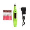 Зеленый электрический маникюрный аппарат педикюрные фрезы для ногтей кутикулы машина для удаления акрила и геля