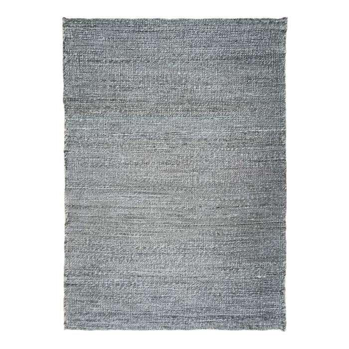 Tapis tressé en jute gris 160x230 - style bohème