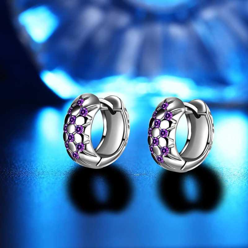 Sace Gems Classic Purple 3A Zircon Earrings for Women Wedding Party Gifts