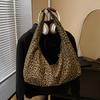 Большая сумка-тоут с леопардовым принтом Женская сумка через плечо для поездок на работу Сумка-кроссбоди