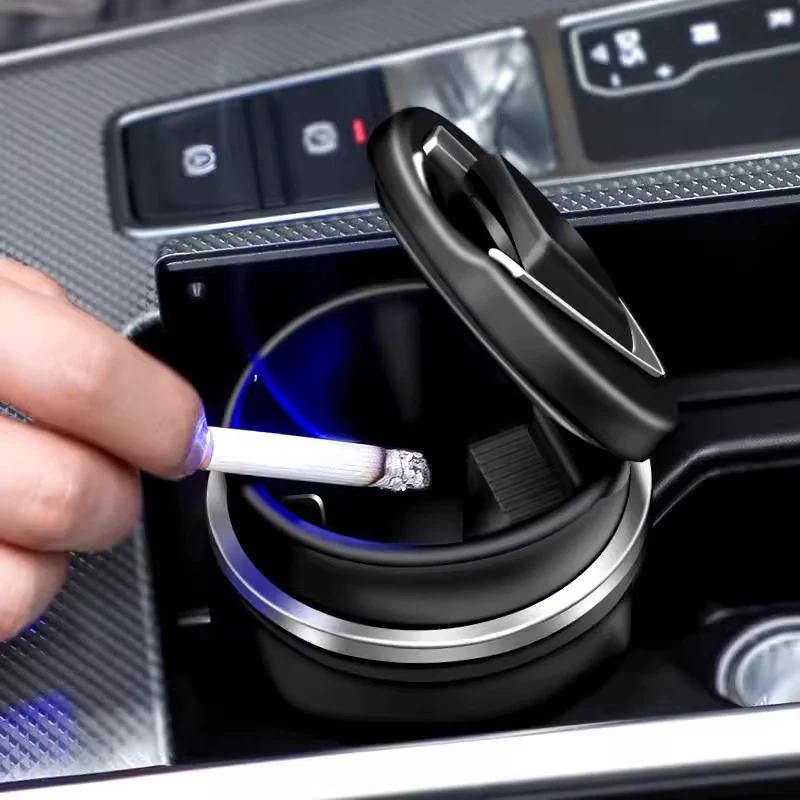 For Lexus F SPORT ES RX NX LS UX LM LX GX LC RZ IS CT GS RC HS SC TX LBX Car Interior Ashtray LED Light Ash Cup Accessories HF7