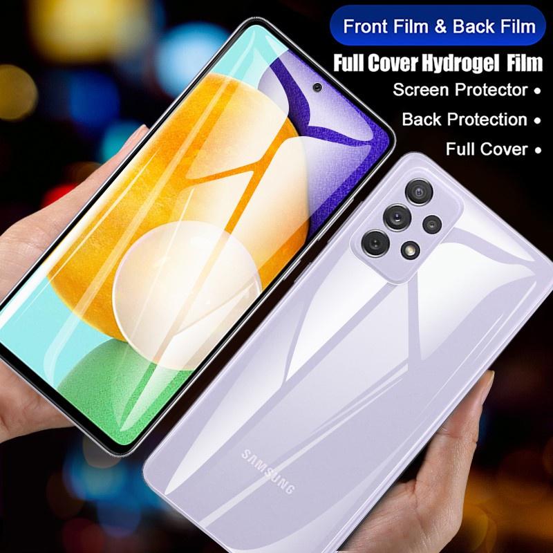 Для Samsung Galaxy A07 A17 A06 A06s A16 A26 A36 A56 A05 A05s A15 A25 A35 A55 A04 A04s A14 A24 A34 A54 A13 A23 A33 A53 A73 Защитная пленка для экрана спереди и сзади