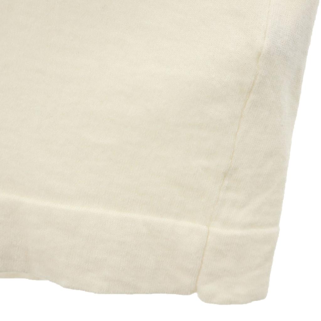 HERMES Made in Italy Cashmere Blend Short sleeve T-shirt L Ivory Men's Used