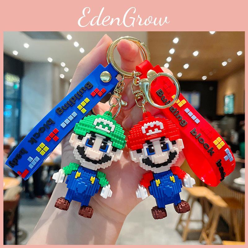 Creative Cartoon Mario Keychain Charming Pvc Decoration For Backpack And Keys