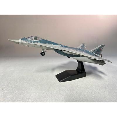 Модель самолета игрушка 1/72 масштаба Российский истребитель Су-57 Сухой Су-57 Самолет Металлический Военный Готовый ABS Литье под давлением Симуляция Подарок