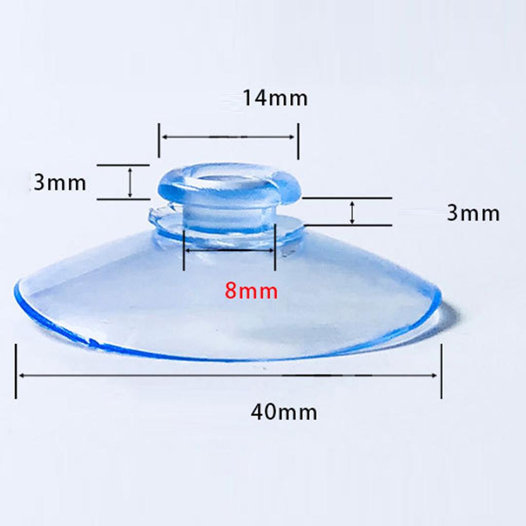 10pcs Suction Cups Any Type Wide Range Clear Plastic Rubber Casement Suckers