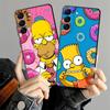 Чехол S-simpsons с пончиком для Samsung Galaxy A04 A30 A40 A50 A70 A07 A03 A10 A20 A05 Note 20 Ultra 9 10 A06 A01 A02