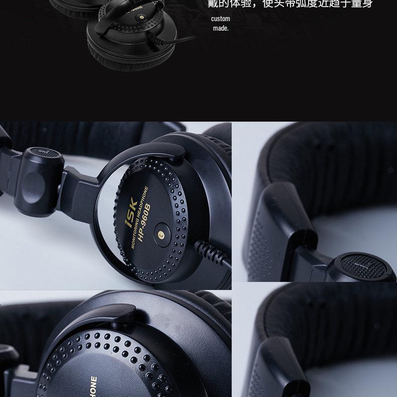 HP-960B Профессиональные закрытые мониторные наушники для DJ, компьютера, мобильного телефона, звуковой карты, стриминга и студийной записи