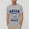 Briar U Hockey Off Campus TShirt for Unisex Vintage 100 Cotton Tees Crew Neck Short Sleeve T Shirt 4XL 5XL 6XL Clothing