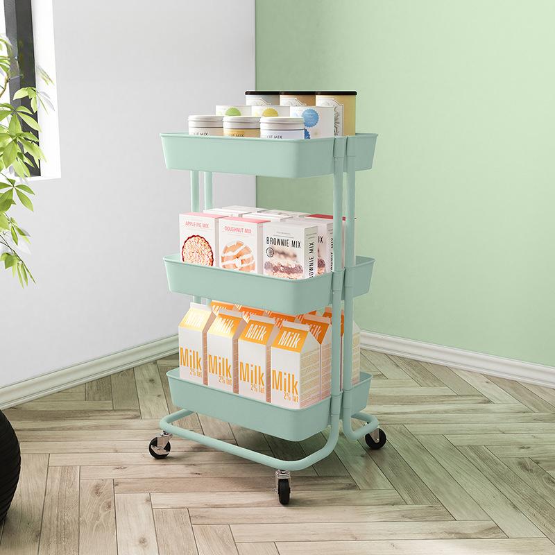 Тележка для хранения вещей Напольная стойка для спальни Многоуровневая стойка для хранения вещей Передвижная стойка для ванной комнаты