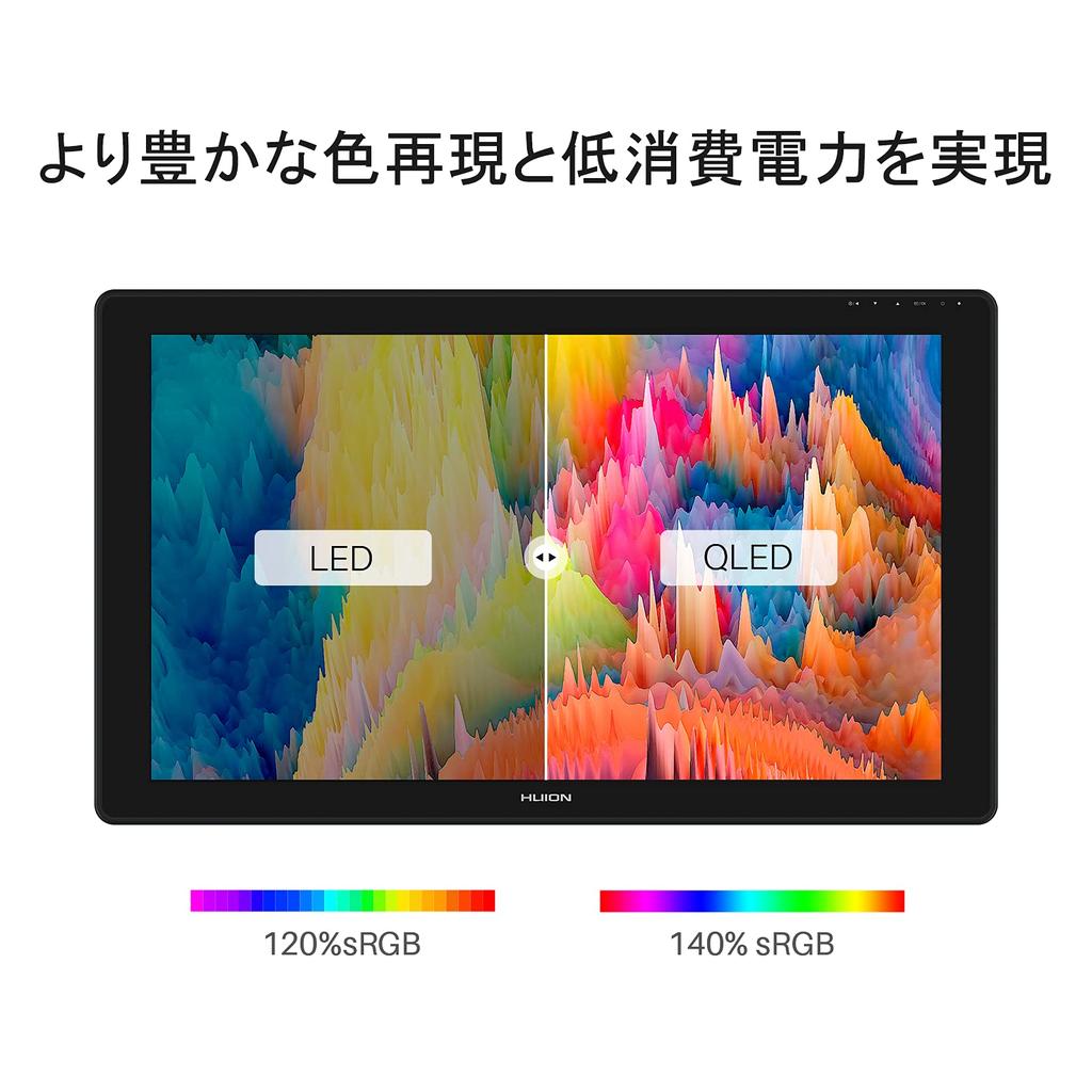 HUION Kamvas 24 Plus ЖК-планшет со стилусом, QHD-разрешением, большим стилусом и специальной подставкой, 23,8-дюймовый 2,5K экран, безбатарейный PW517,