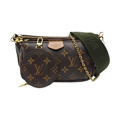 [Б/У] Multi Pochette Accessoires Цепочка Monogram Пять-в-одном Комбинированная сумка Покрытый холст Кожа Сумка для маджонга Под мышкой Ручная C - Хорошее состояние #OGON8O