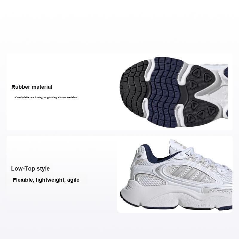 adidas Ozmillen J White Navy Детские кроссовки Cloud-White Grey-One Bright-Blue ID0694