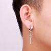 Pierced For Women Black Silver Cross Clip On Earrings Ear Cuff Korean Stud Earrings Men Ear Clips