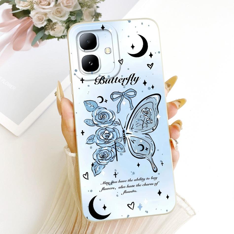 For Infinix Smart 20 2026 Cute Cat Flower Cartoon Phone Case For Infinix Smart20 X6840 X6840B Soft Silicone Covers Bumpers