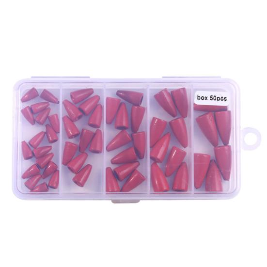 Набор из 50 шт. рыболовных грузил, устойчивых к ржавчине и коррозии, для соленой и пресной воды, металлические свинцовые рыболовные грузила