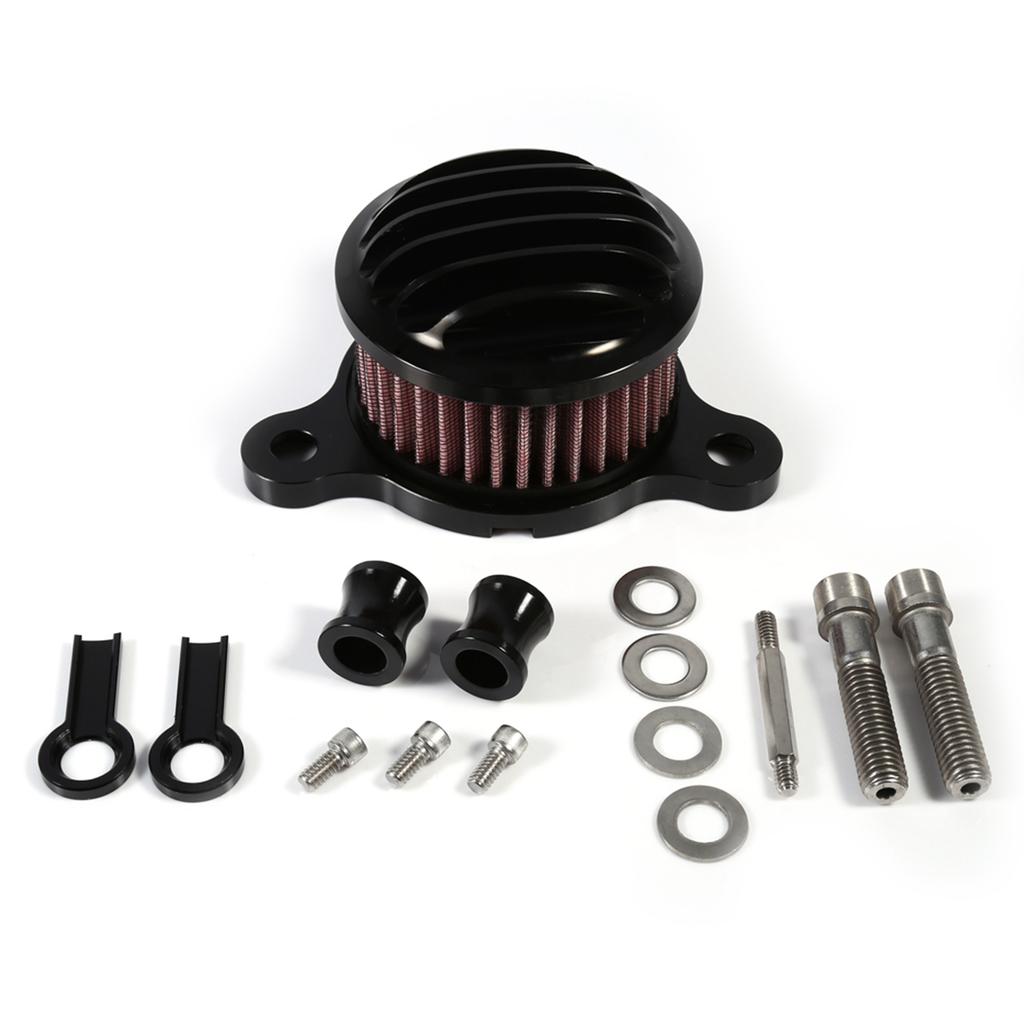 Air Cleaner Intake Filter System Kit For XL883 XL1200 2004‑2015 Black