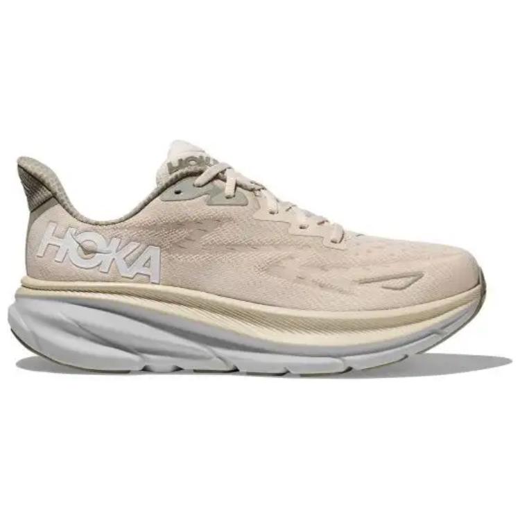 HOKA Clifton 9 Oat Milk Barley Men Sneakers Cream 1127895-OKB
