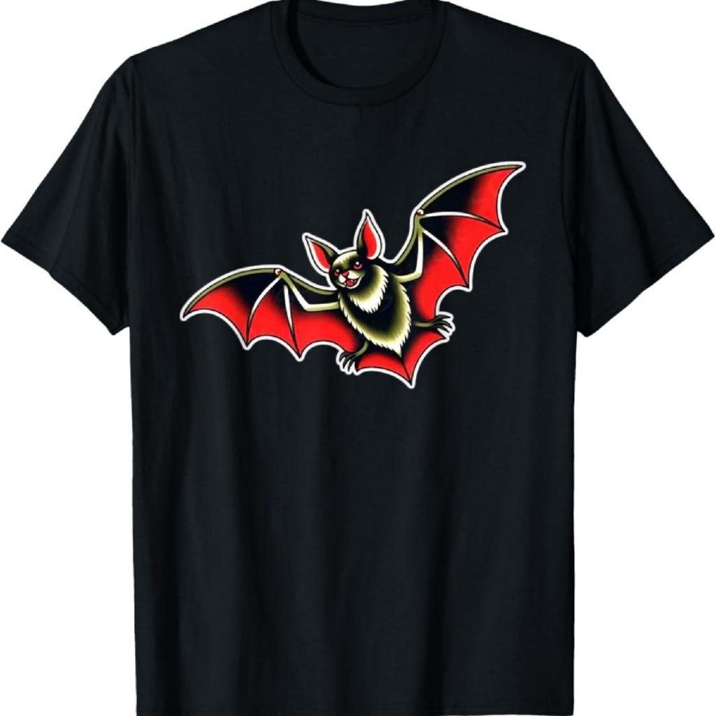 Футболка «Вампир Летучая мышь Дракула Готика Традиционная Блэкворк»