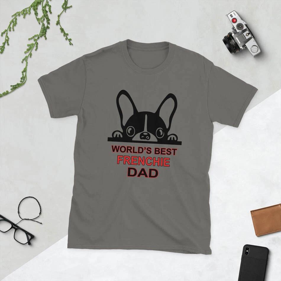 World's Best Frenchie Dad Funny Cool French Bulldog lovers Unisex T-Shirt