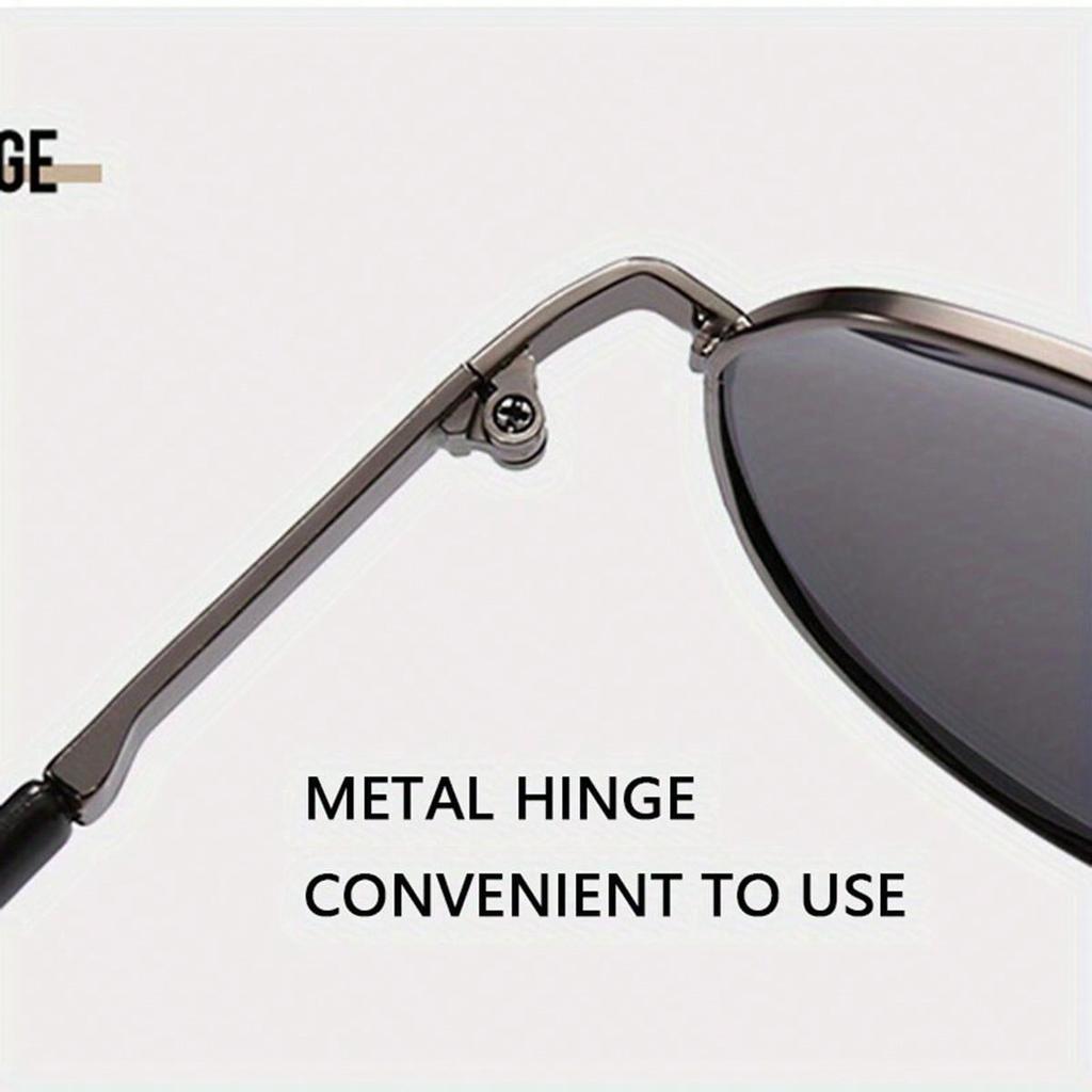Sunglasses New Men's Glasses Metal Double-Beam Blue Glasses Black Sunglasses Female