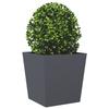 VidaXL Jardinière anthracite 50x50x50 cm acier, jardinière d'extérieur, boîte à fleurs, boîte de jardin, jardinière de 851070