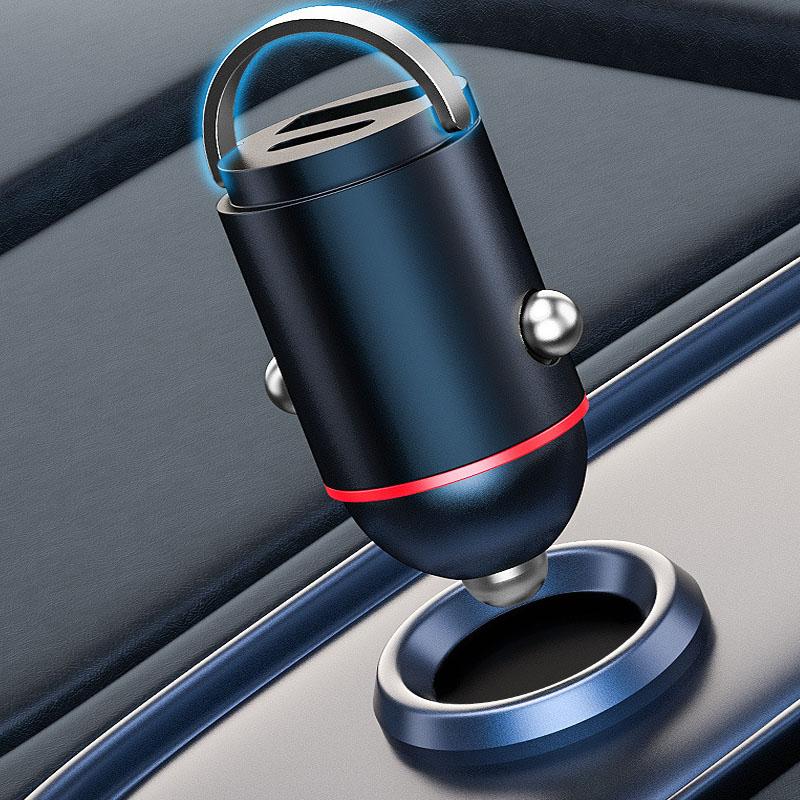 Автомобильное зарядное устройство Mini 100 Вт USB Type C Qc3.0 Pd Автомобильные зарядные устройства Быстрая зарядка Автомобильное зарядное устройство для телефона Адаптер для Samsung Huawei Xiaomi