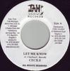 7-дюймовая пластинка CECILE Let Me Know JAH0004 Jah Scout Recor US Reggae Ska Dub Б/у