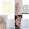 3D наклейки Press On Nails Accessories Flame Adhesive Маникюрные принадлежности Летние слайдеры Фольга Nail Art Decals для женщин