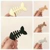 Y2k Geometry Hair Accessories Animal Fish Bone Hair Clip Korean Style   Kids