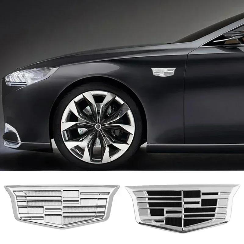 9.3x3.2CM Metal Car Body Side Emblem Rear Trunk Badge Sticker for Cadillac ATS BLS CT4 CT5 CTS ESCALADE SRX STS XT4 XT5 XT6 XTS