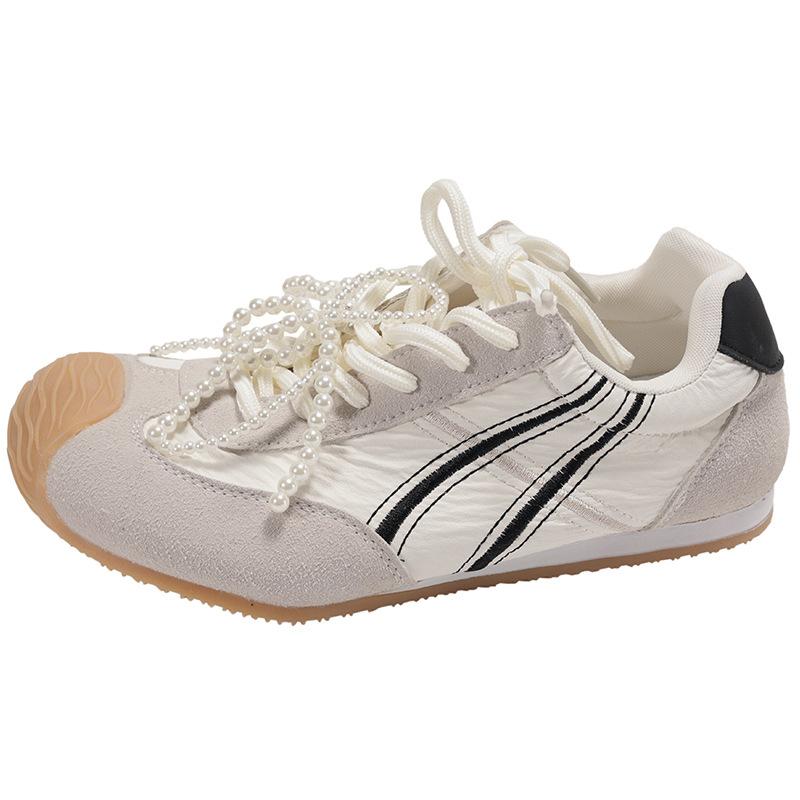 Розовые балетки в стиле ретро женские новинка весны 2025 года универсальные спортивные низкие кроссовки Forrest Gump