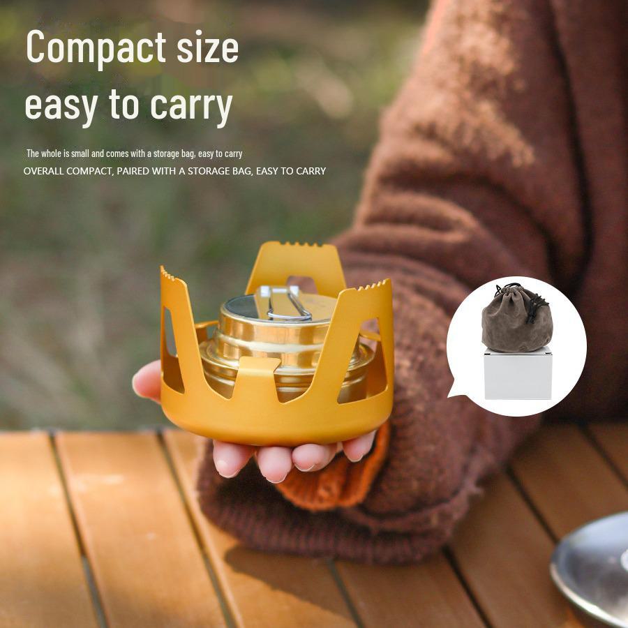 Ветрозащитный портативный походный набор для спиртовой горелки