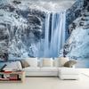 Индивидуальные 3D фотообои Природные пейзажи Снежный водопад Настенная фреска 3D стикер Обои для спальни Домашний декор Настенное покрытие