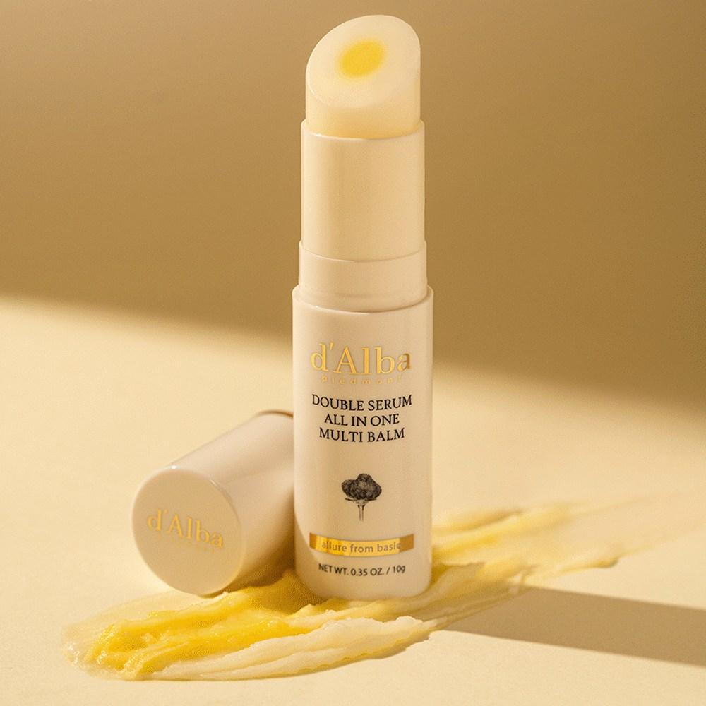 d'Alba Двойная сыворотка Многофункциональный бальзам 10 г + Двойная маска-пленка, 10 г, 1 набор