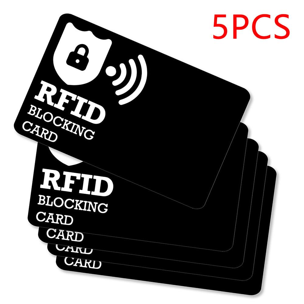 Блокирующая RFID-карту 5 шт. Защита банковской дебетовой/кредитной карты Защита от кражи Контактный NFC-блокиратор Защита всего кошелька