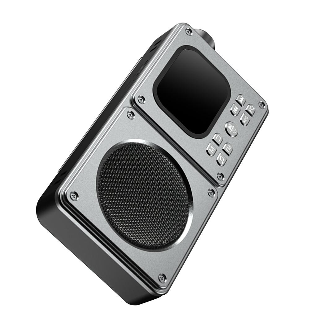 Портативный многофункциональный плеер FM-музыкальный плеер Bluetooth 5.4 MP3 с 2,01-дюймовым экраном, динамик с усиленным басом, поддержка